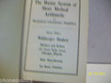 1924 The Master System Of Short Method Arithmetic 