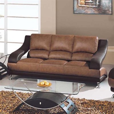 Living Room  on Paras   Leather Upholstered Living Room Set   Tan   Brown
