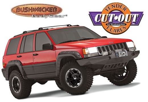 Bushwacker cutout fender flares jeep cherokee