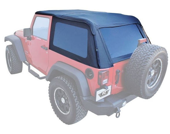 Rampage 109935 Frameless Trail Soft Top Black Diamond For 07 Jeep