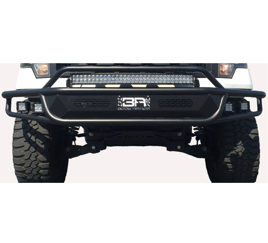 Body Armor GM19335 Black ECOSeries Front Bumper for Chevy Silverado