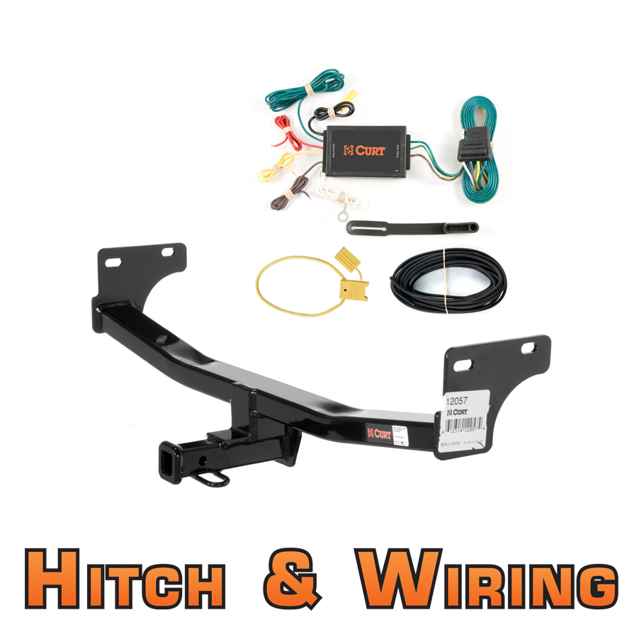 Curt Class 2 Trailer Hitch & Wiring for 2011-2012 Jeep ... 2011 jeep patriot trailer wiring 