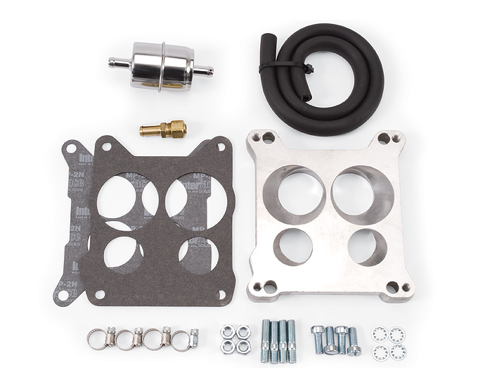 Edelbrock 2697 QuadraJet Adapter & Fuel Line Kit eBay