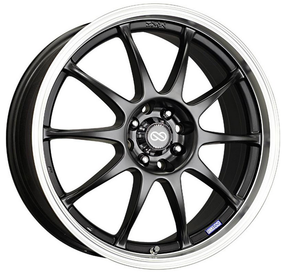 ENKEI 40977003BK Black J10 17x7 Wheel 5x108mm/5x115mm Bolt Pattern eBay