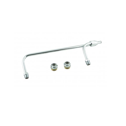 Mr. Gasket 1552 Chrome Plated Dual Inlet Fuel Line Kit 3/8" x 95/16