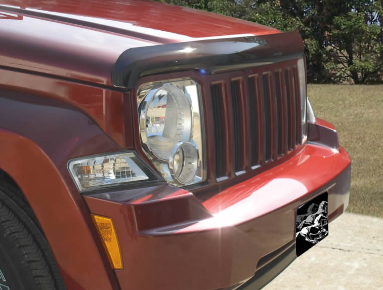 Stampede 29122 Smoke Contour Hood Shield for 20082012 Jeep Liberty eBay