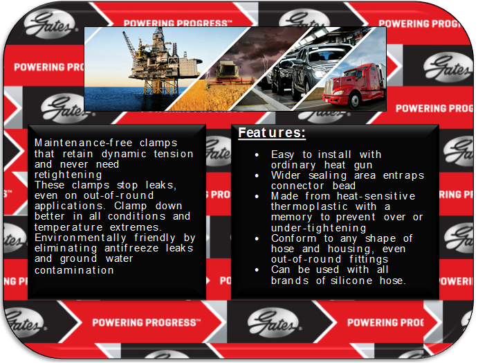 Gates Powergrip Hose Clamp Size Chart