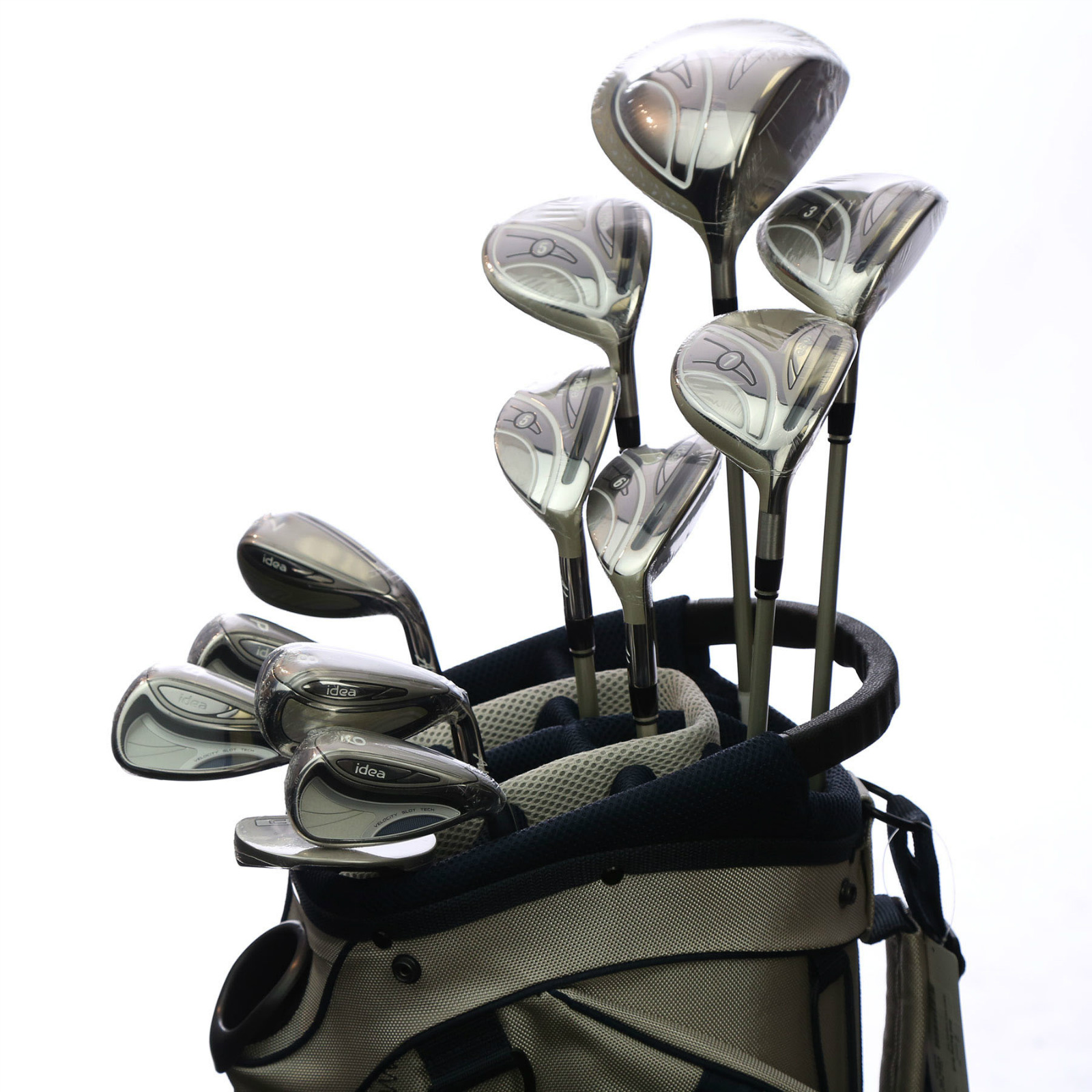 New Women's Ladies Adams 2014 Idea Complete Petite Golf Club Set Almond