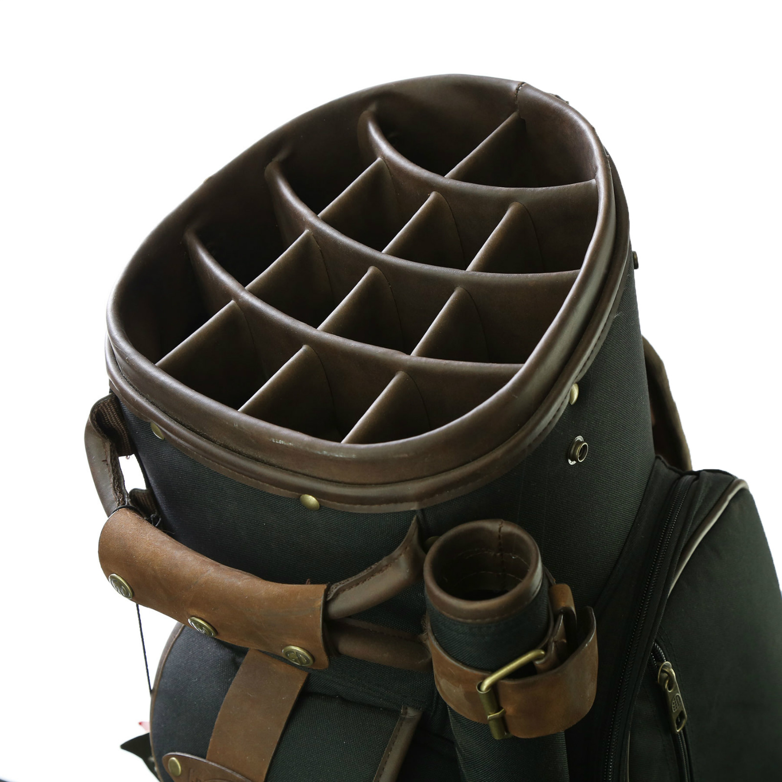 Great Divider Maverick Golf Cart Bag 9.5" 14Way Top Black/Brown 7 Pockets eBay