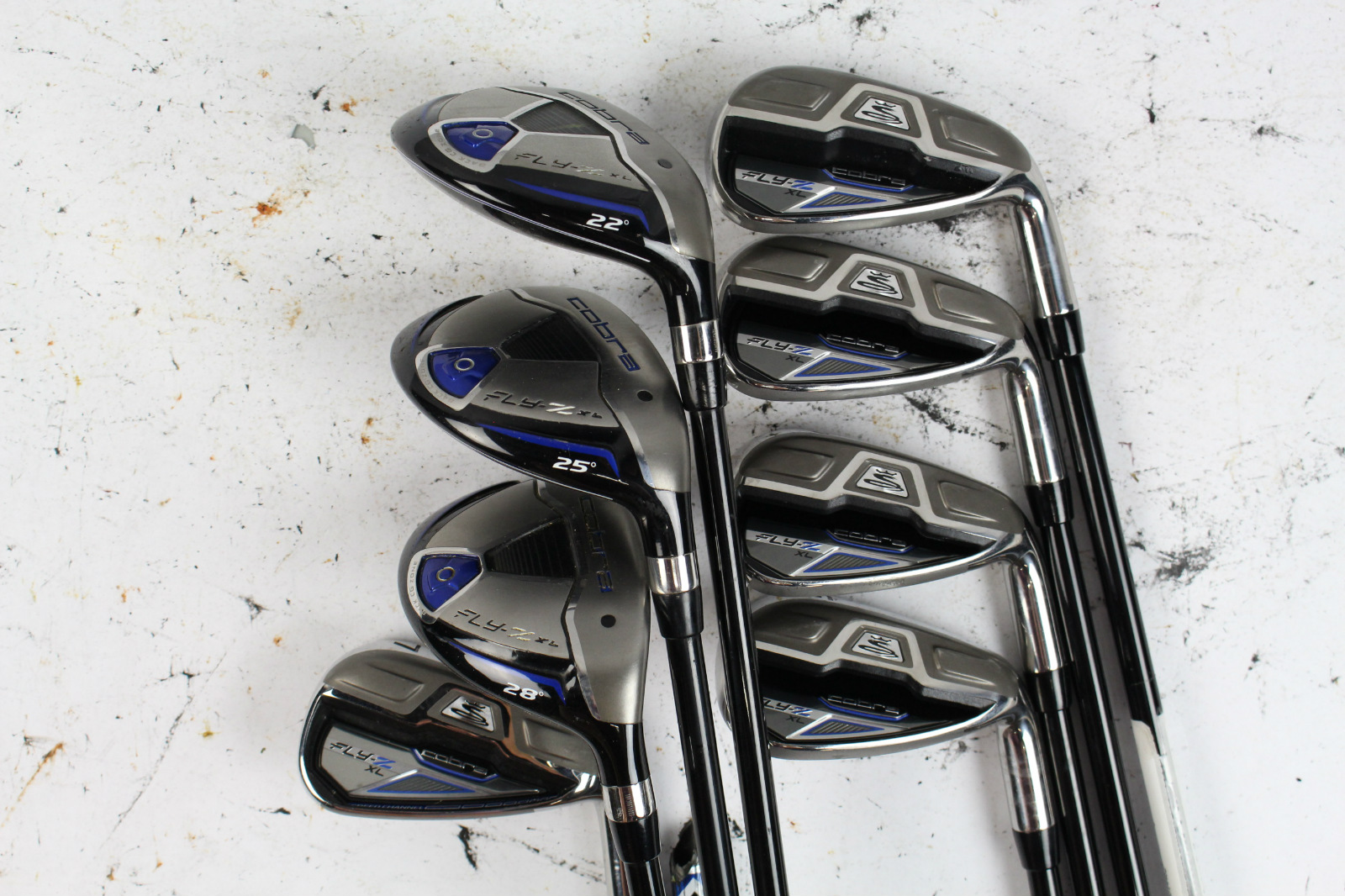 Cobra FlyZ XL Combo Hybrid Iron Set 4H 5H 6H 7PW GW Senior Graphite