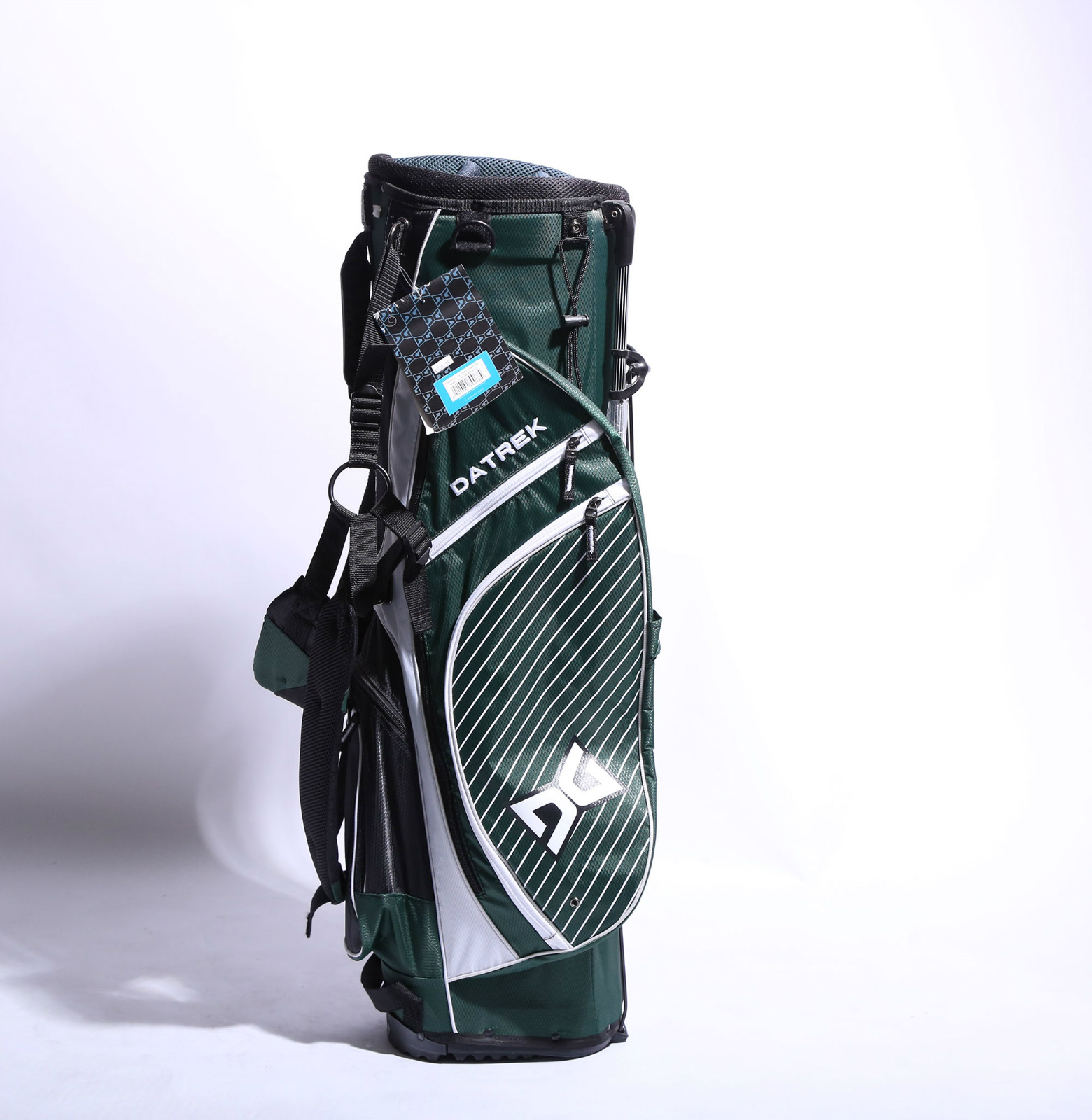 Datrek Spitfire Stand Golf Bag 6 Way Top W/ Raincover Hunter Green/White
