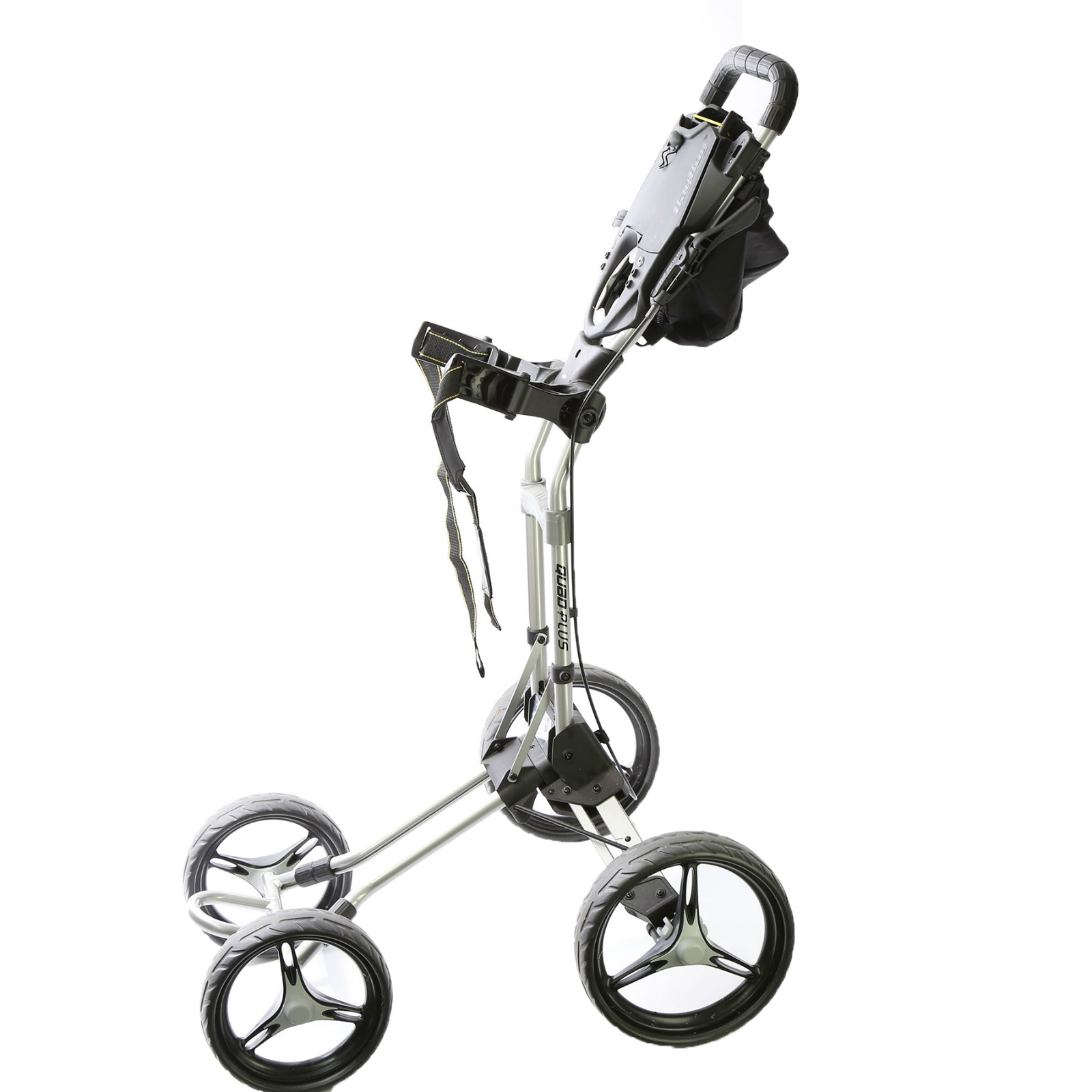 Bag Boy Quad Plus Golf Push Cart 4 Wheels Silver/Black eBay