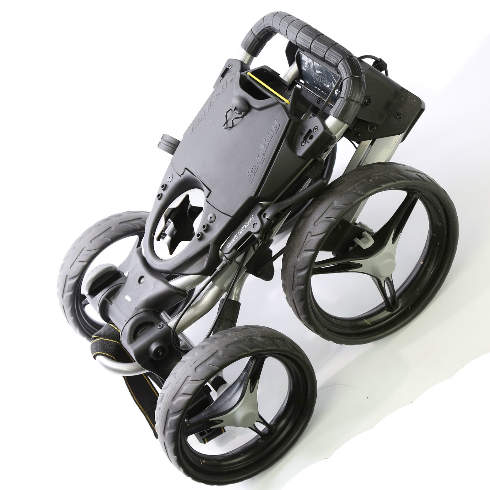 Bag Boy Quad Plus Golf Push Cart 4 Wheels Silver/Black eBay