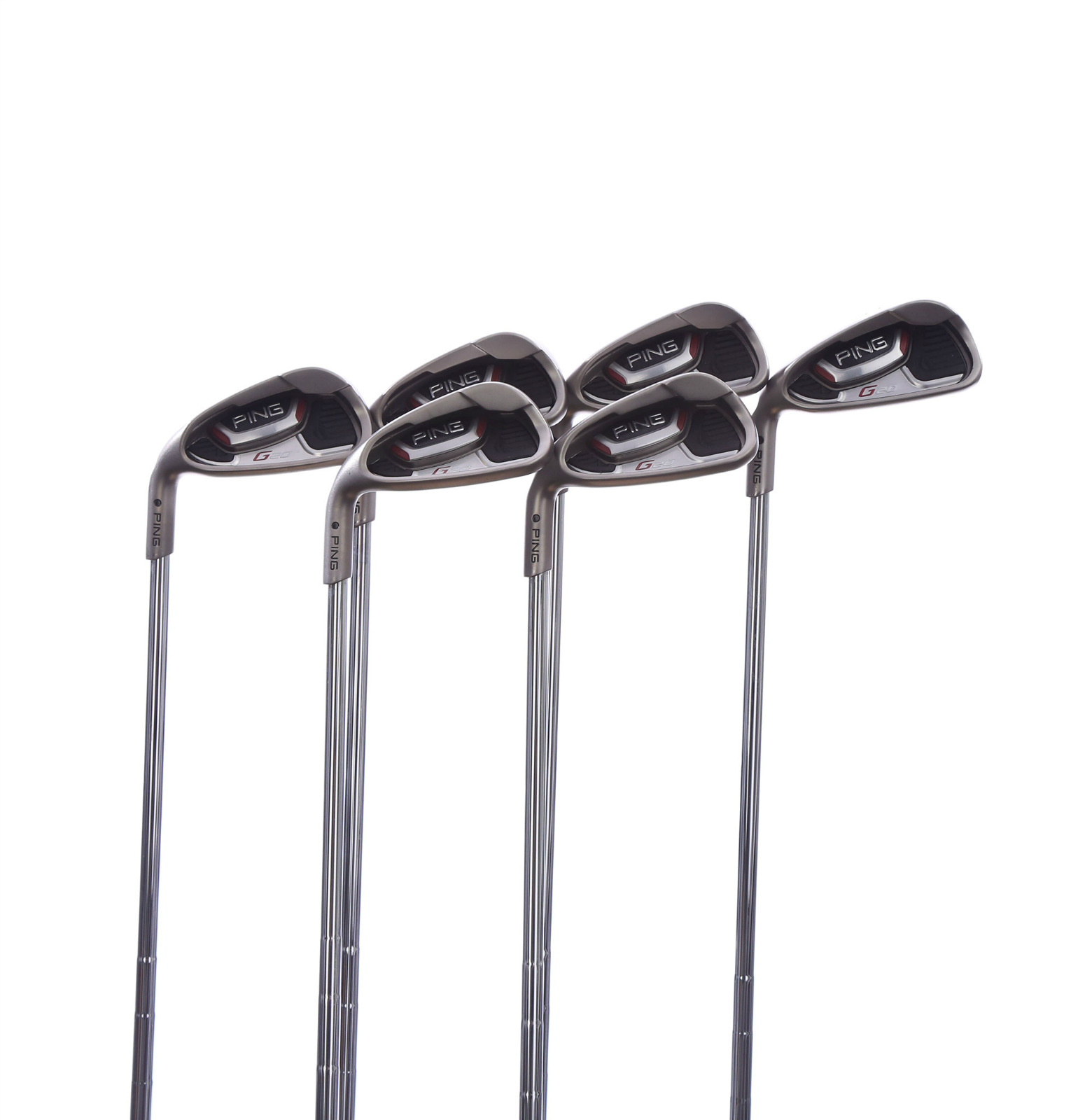 Left Handed Ping G20 Iron Set 5PW CFS Regular Steel Golf Clubs Black Dot