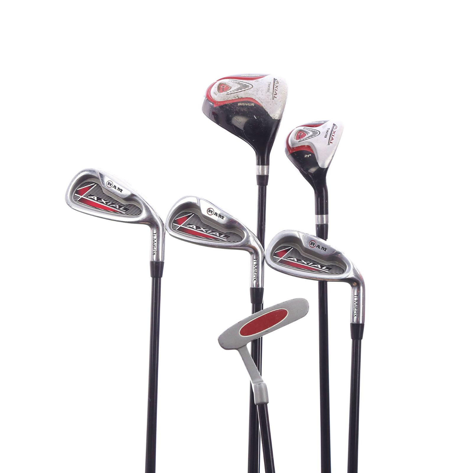 Right Hand Ram Axial 6Piece Junior Golf Club Set Driver Hybrid Irons