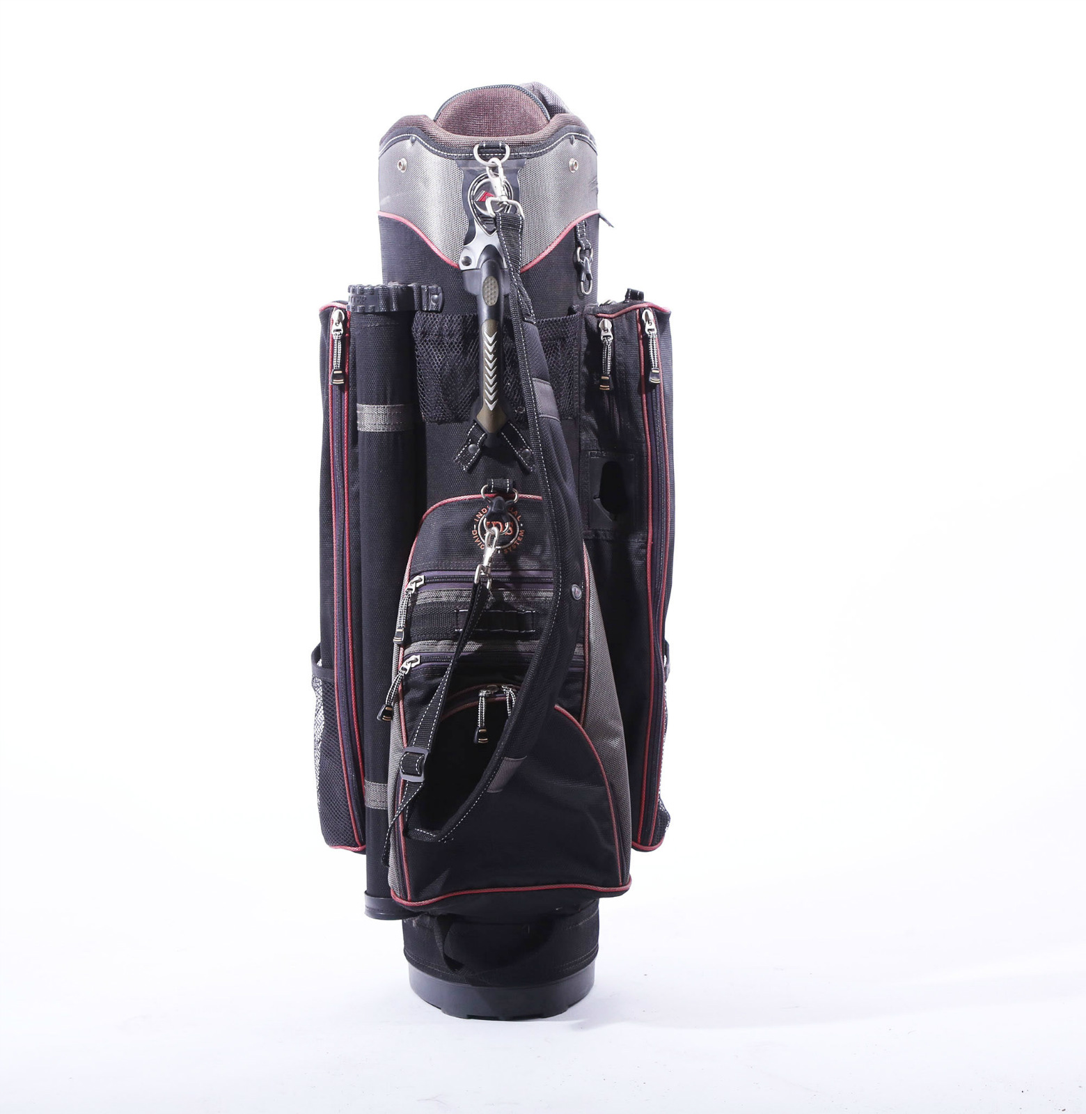 Datrek Individual Divider System Golf Cart Bag w/ Single Strap Black