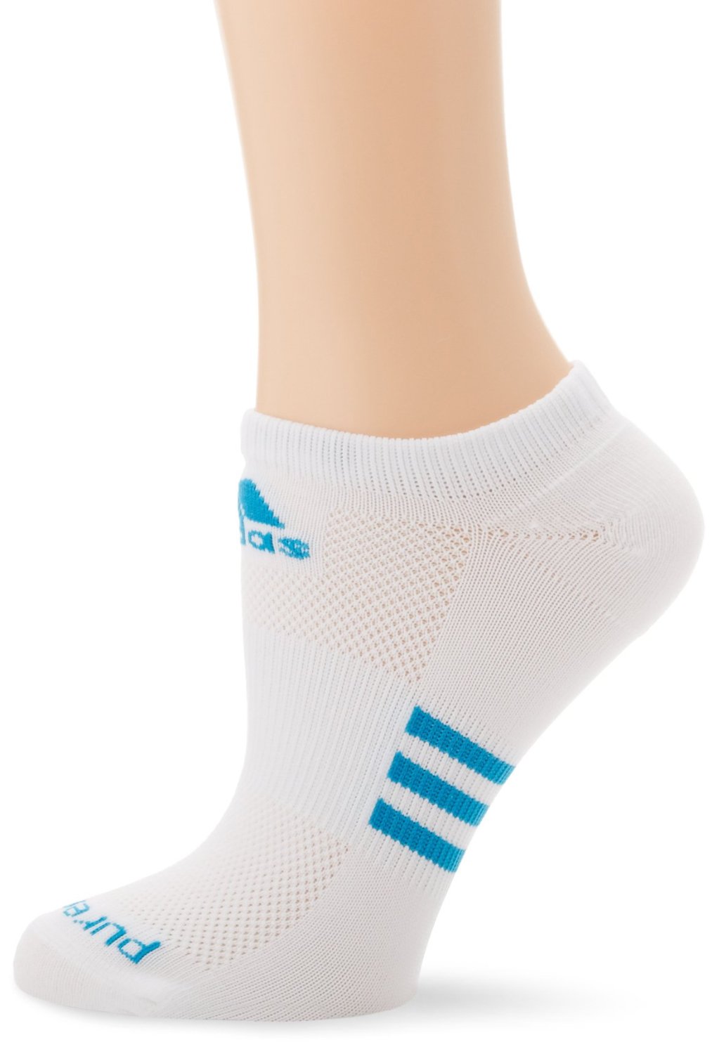 NEW Adidas Golf Women'S Puremotion Climacool Golf Socks White Solar