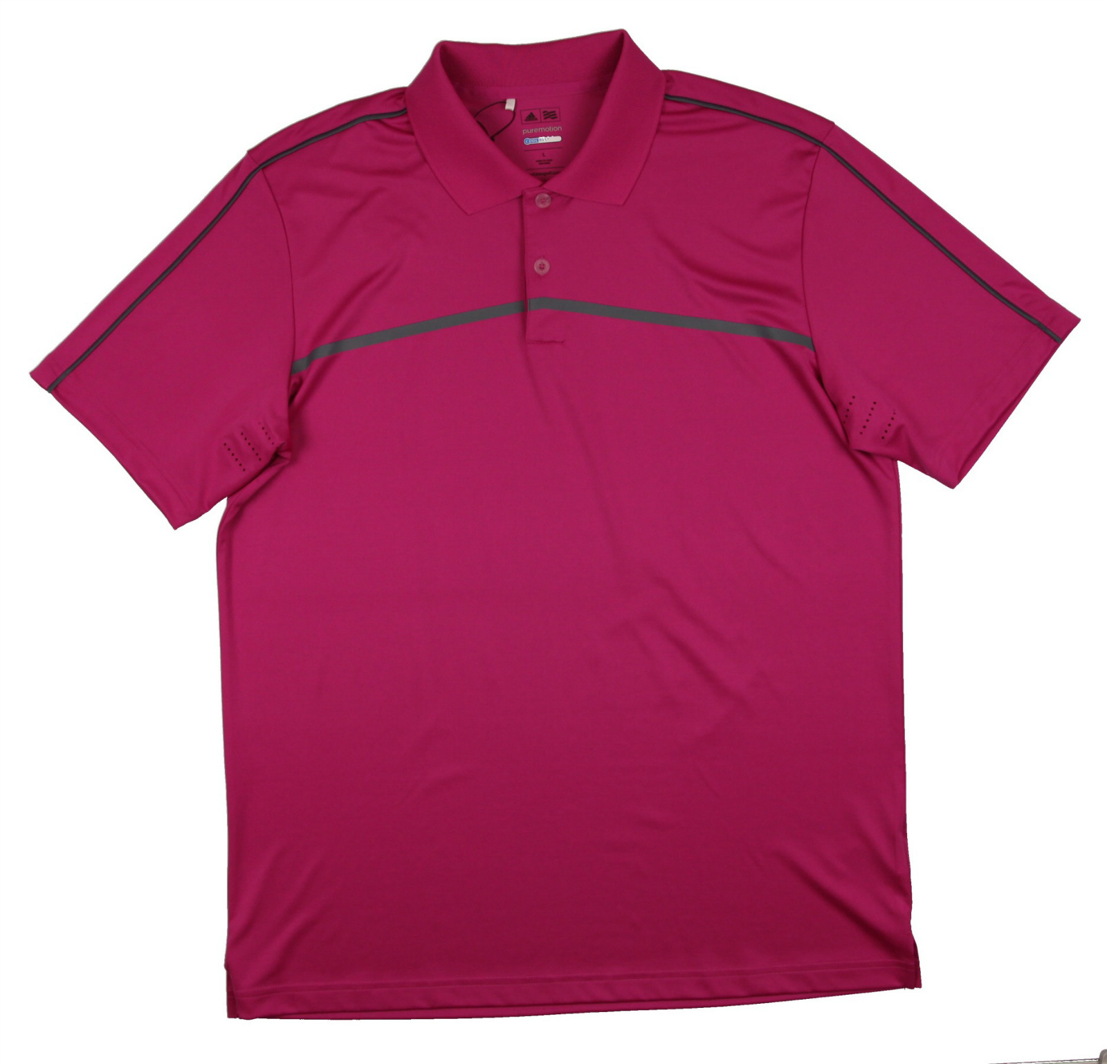 magenta golf shirt