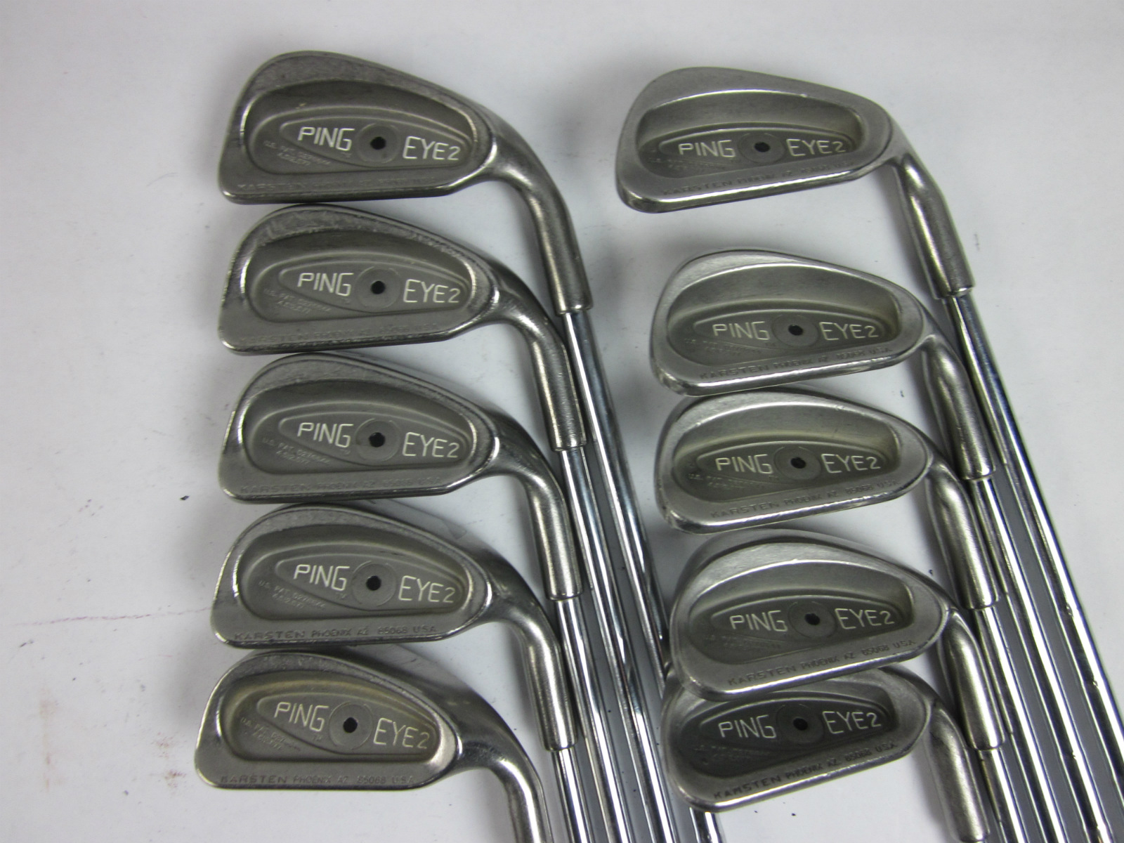 Ping Eye 2 Black Dot Iron Set 3PW LW SW Stiff ZZ Lite Steel Right Handed 38 in eBay