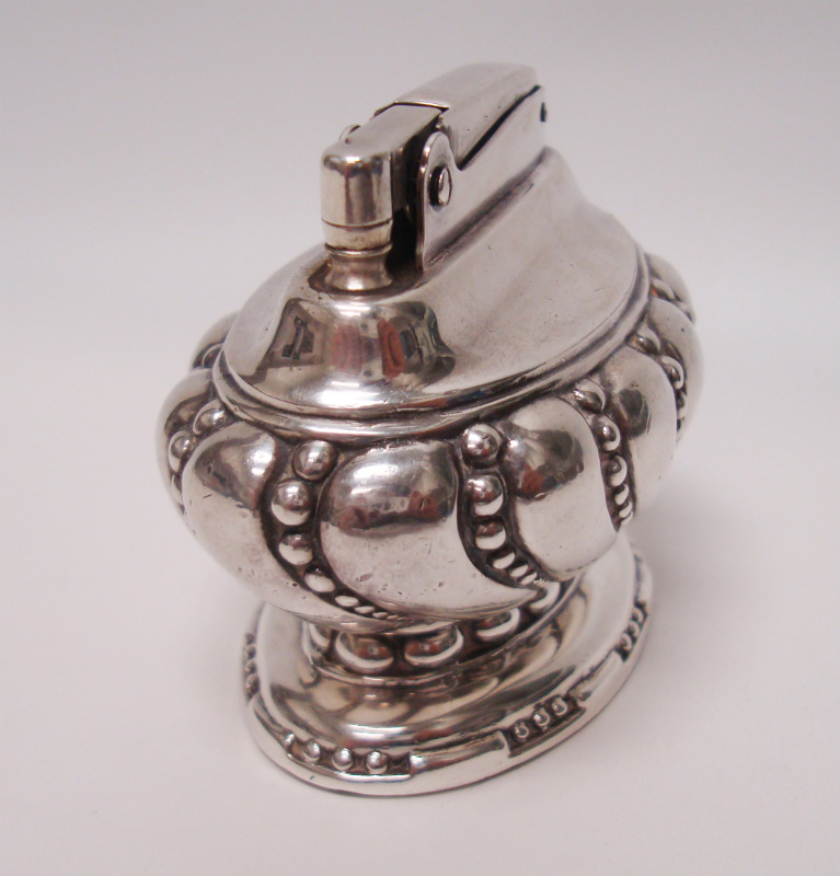 Ronson "Crown" Silver Plated Vintage Table Lighter eBay