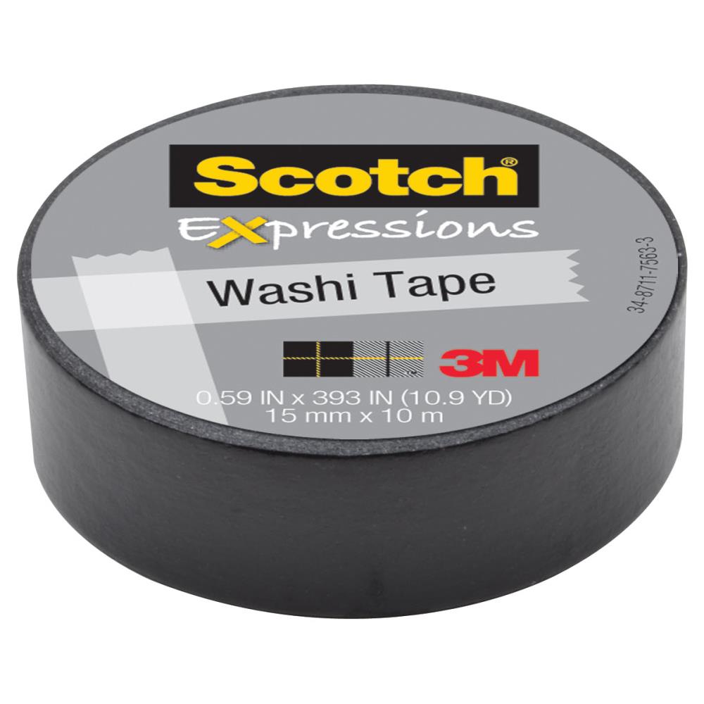 3M Scotch Expressions Decorative Washi Tape 36 Colors Patterns 15mm x