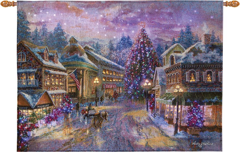 new christmas eve fiber optic wall hanging tapestry lit new christmas eve fiber optic wall hanging tapestry lit