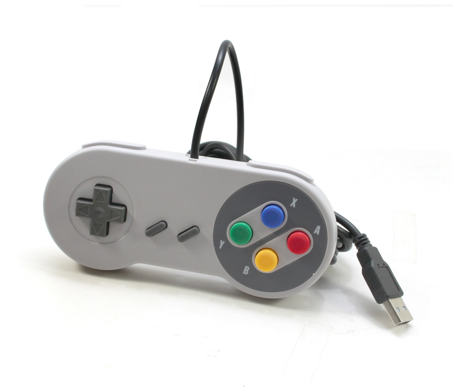 2x New SNES USB Colored Classic Super Nintendo Controller for