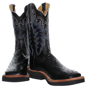 tony lama full quill ostrich boots square toe