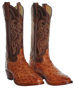tony lama cognac ostrich boots