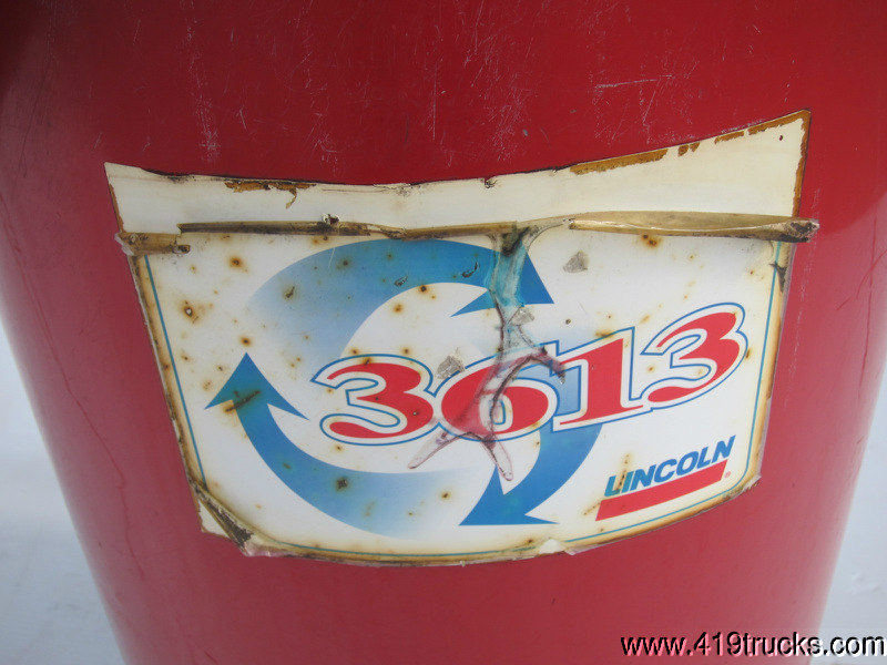 LINCOLN MODEL 3613 20 GALLON OIL DRAIN TANK Pressurized Evacuation