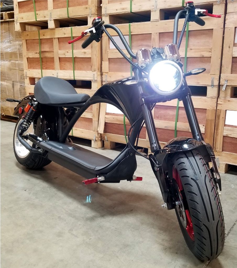 Decorate With Daria BLACK Electric Scooter Fat Tire Chopper Style