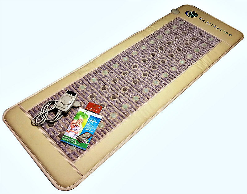 SAUNA FLOOR MAT 6'L FAR INFRARED HEAT Jade Tourmaline Amethyst Stone