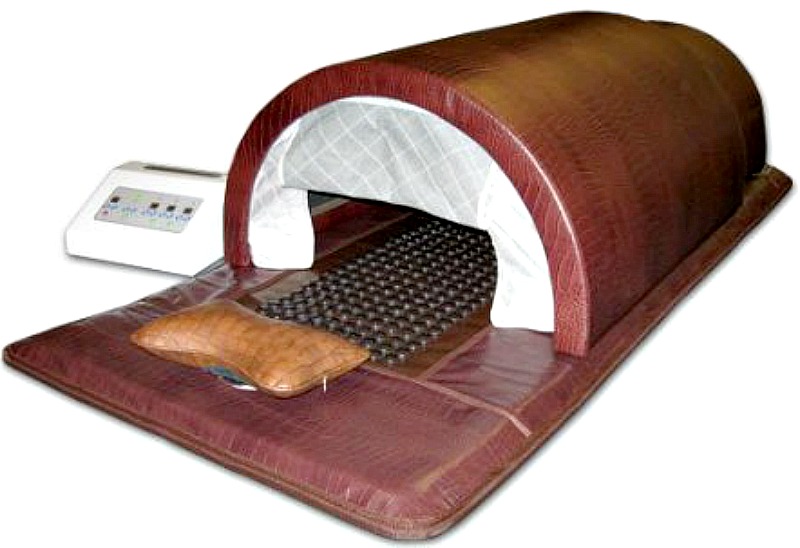 GERMANIUM STONE SAUNA DOME FIR FAR Infrared + Heated Mat Detox Lose Weight New, Decorate With
