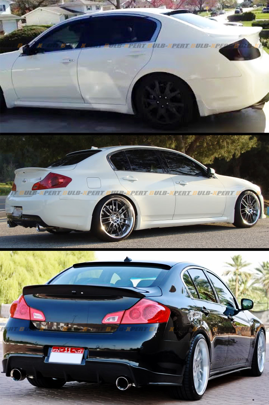 VIP CARBON FIBER REAR ROOF SPOILER VISOR FIT FOR 200913 INFINITI G25