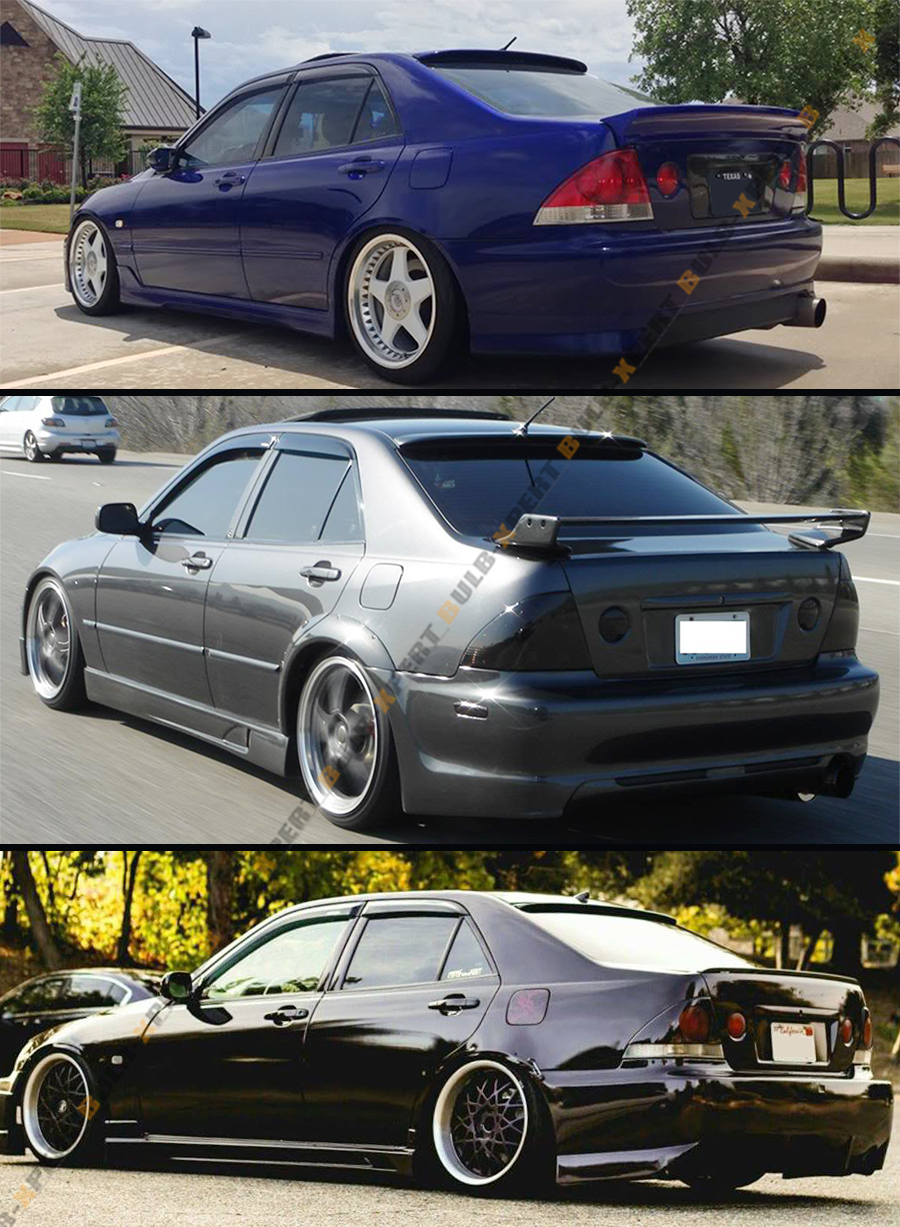 FOR 200105 LEXUS IS300 GLOSSY BLACK REAR ROOF SPOILER WING+ WINDOW