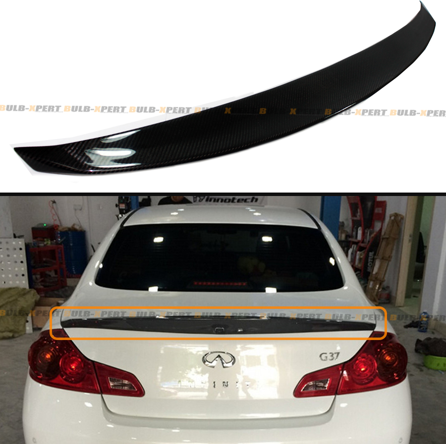 CARBON FIBER DUCKBILL REAR TRUNK SPOILER FOR 20092013 INFINITI G25 G37