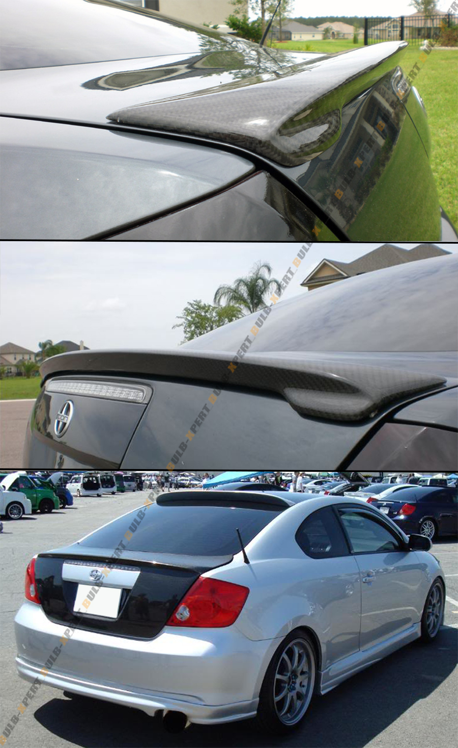 FOR 20042010 SCION tC RS OE STYLE CARBON FIBER REAR TRUNK LID SPOILER