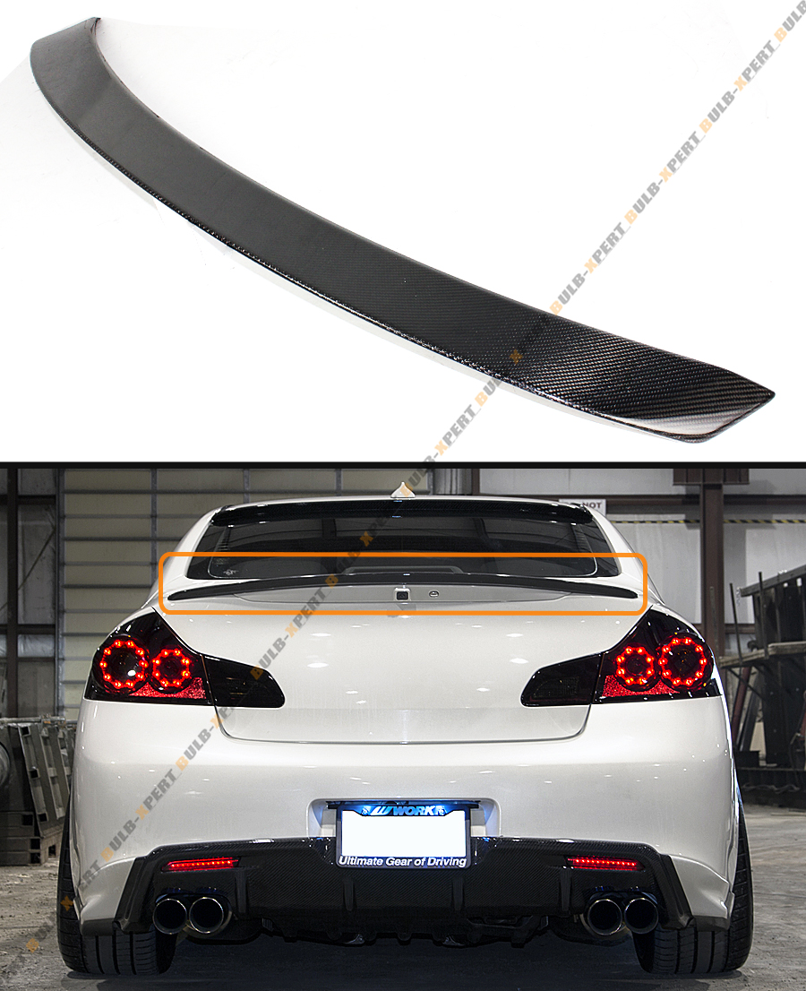 CARBON FIBER JDM VIP REAR TRUNK SPOILER WING FIT FOR 2007 ...