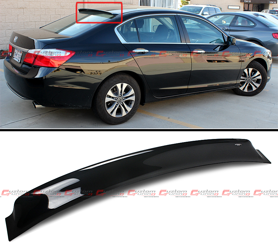 Hic Smoked Rear Roof Window Visor Spoiler For 2013-2016 9th Honda 