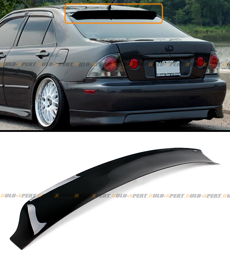 HIC SMOKED TINTED JDM REAR ROOF WINDOW VISOR DEFLECTOR FOR 20012005