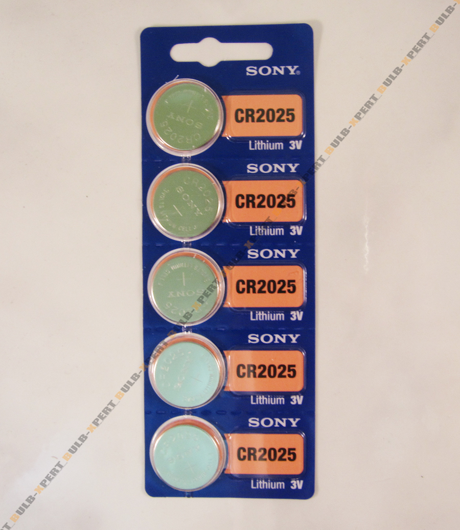5 PCS SONY CR2025 2025 LITHIUM 3V BUTTON COIN CELL WATCH BATTERIES