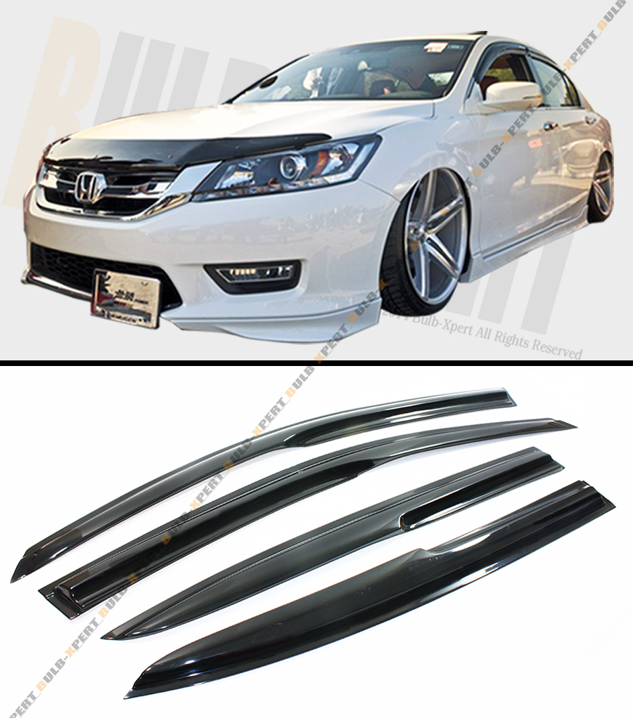201316 9TH GEN HONDA ACCORD 4 DOOR SEDAN MUGEN STYLE SMOKE WINDOW SUN