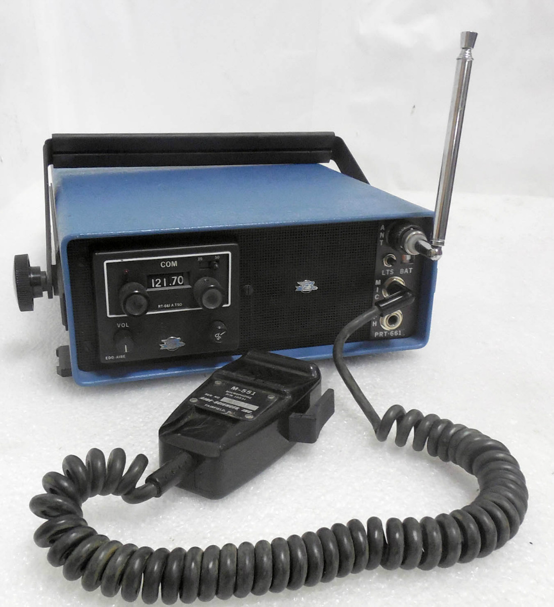 EdoAire Vintage Aircraft Portable Transceiver Radio Deck PRT661A P/N