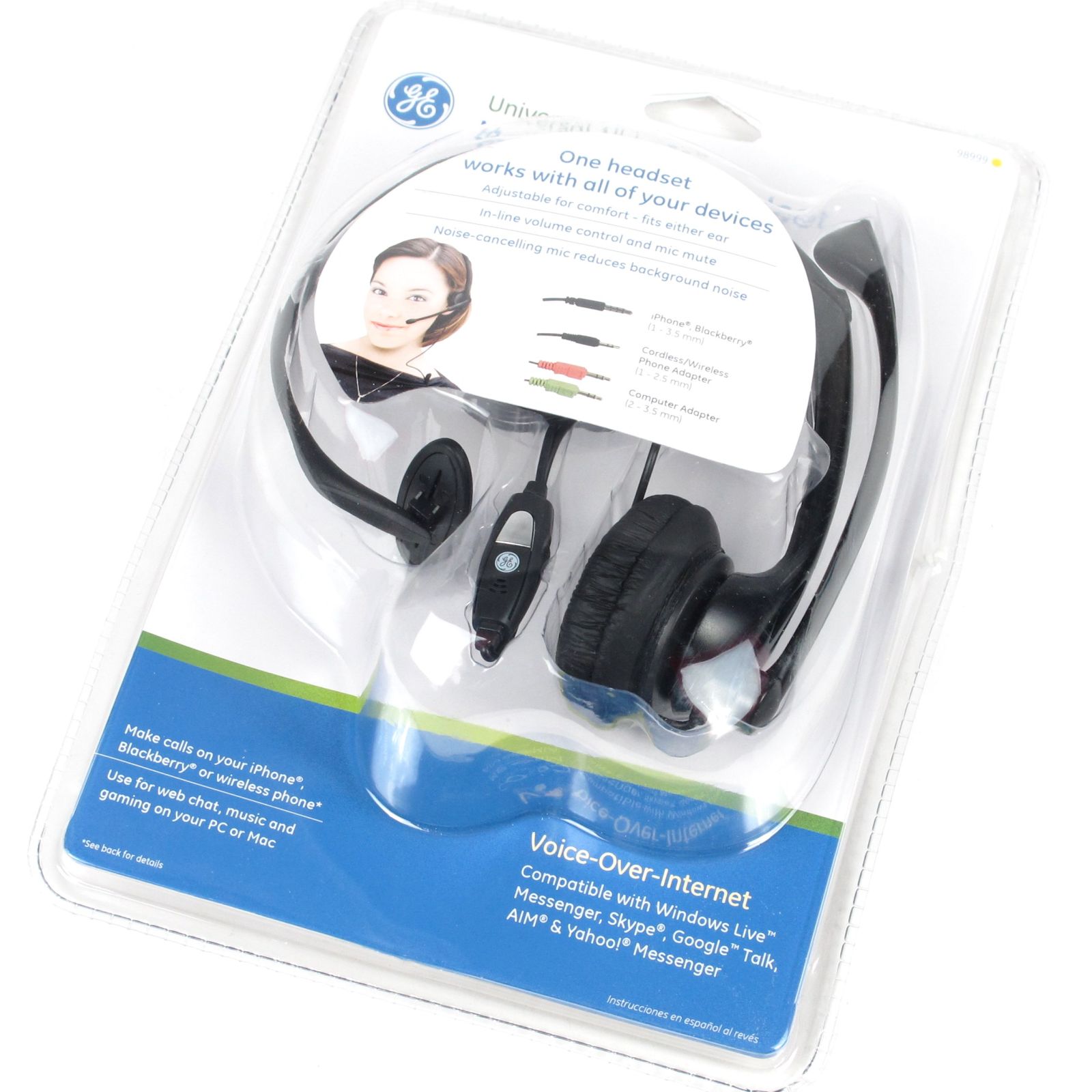 GE Universal AllinOne HandsFree Headset 98999 eBay
