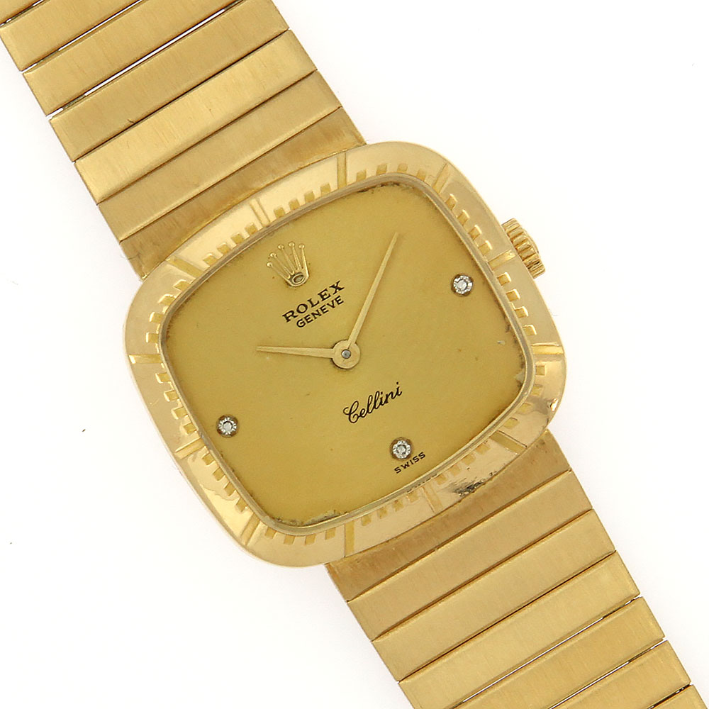 rolex gold cellini watch