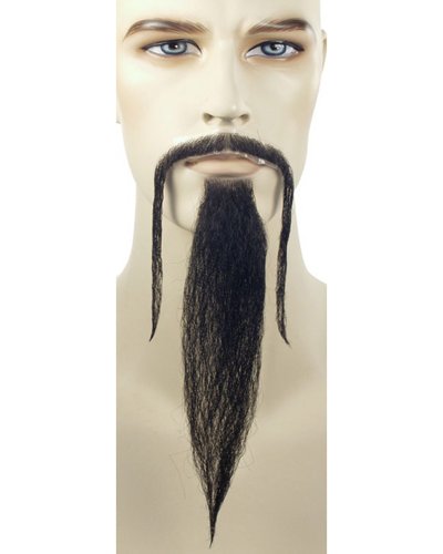 Fu Manchu Mustache Beard Set Ancient Chinese Facial Hair Human Blend Ebay