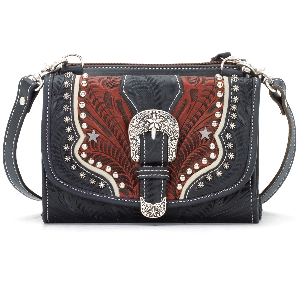 American West Womens Western Small Crossbody Bag/Wallet Leather 7694982 | eBay