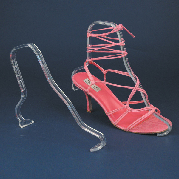 Deluxe Clear Acrylic Plastic Shoe / Boot Form Display Stand Shaper / Inserts (2) eBay