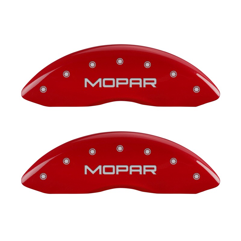2011-2015 Dodge Ram 1500 Front + Rear Red MGP Brake Disc ...