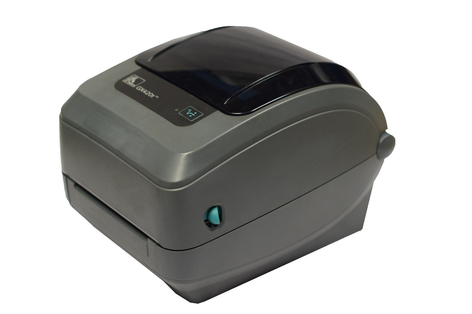 Zebra Gx420t Gx42 100410 000 Thermal Printer Ethernet And Usb W Power Supply Refurb 0105